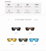 Night Vision Glasses Polarized Sunglasses Men Yellow Anti Glare Vintage Driving Goggles UV400.