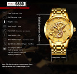 Men's watch, gold dragon sculpture. Elegant for all your moments ...si... BUY IT, NOW!
