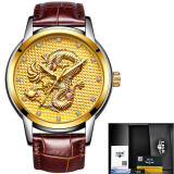Men's watch, gold dragon sculpture. Elegant for all your moments ...si... BUY IT, NOW!