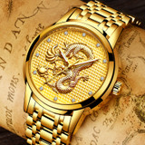Men's watch, gold dragon sculpture. Elegant for all your moments ...si... BUY IT, NOW!