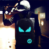 Creative Fluorescent Backpack with USB charging port