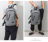 Smart 17 inches Laptop Oxford Backpack with USB charging port