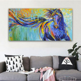 Canvas Print Running Horse Modern