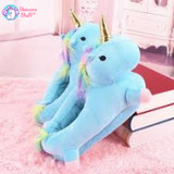 Plush Unicorn Slippers For Adults