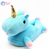 Plush Unicorn Slippers For Adults
