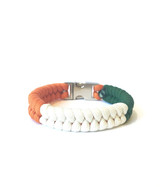 Irish Flag Mens & Women Paracord Bracelet Jewelry