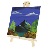 U.S. Art Supply 13-Piece Acrylic Artist Painting Set with Mini Table Easel, Canvas Panel, Brushes & Palette