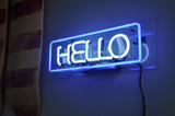 HELLO | Neon Sign in Acrylic Box