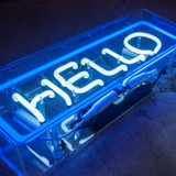 HELLO | Neon Sign in Acrylic Box
