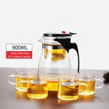 Heat Resistant Glass Teapot Set
