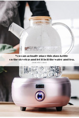 Transparent Heat-Resistant Glass Teapot
