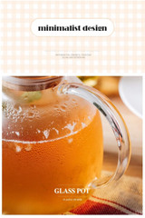 Transparent Heat-Resistant Glass Teapot