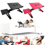 Adjustable Aluminum Laptop Bed Desk  With Mouse Pad | Laptop Table