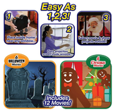 Christmas Halloween Holographic Projection