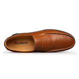 Men Genuine Leather Slip On Shoes