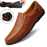 Men Genuine Leather Slip On Shoes