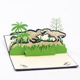 Dinosaur Birthday Card /Greeting Card (Postcard /Papercraft /3D PopUp) Dinosaur Birthday Card /Greeting Card (Postcard /Papercraft /3D PopUp)