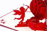 Love Heart Greeting Card/ 3D Pop Up Design Holiday Card