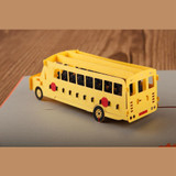 Bus Greeting Card/ 3D Pop Up Design Holiday Card (10pcs Pack)