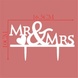 Wedding Cake Topper /Anniversary Cake Decoration (Mr & Mrs /Romantic Love)