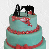 Wedding Cake Topper (Romantic Kiss &Hand-holding /Bride Groom &Horse)