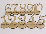 Table Numbers for Wedding Party Decorations (Romantic Rustic Theme /Vintage) [1 to 10]