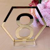 Table Number Stands / Signs | Rustic Country Vintage Wedding Decor /Gold (Set of 10, 15, 20)