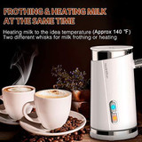 Electric Milk Frother & Steamer | Automatic Hot, Cold & Warmer | Latte, Cappuccino, Hot Chocolate
