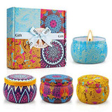 Scented Candles Gift Set | Women Aroma Therapy | Mothers Day, Anniversary, Christmas, Birthday