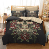 3D Skull Bedding Set