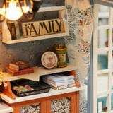 DIY Blue Furniture Doll House