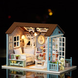 DIY Blue Furniture Doll House