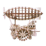 DIY Movable Airship Balloon Wooden Model Building