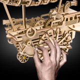 DIY Movable Airship Balloon Wooden Model Building