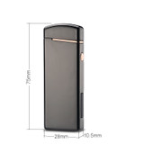 Windproof Battery Indicator Electric USB Lighter