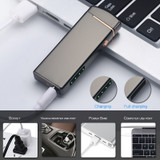 Windproof Battery Indicator Electric USB Lighter