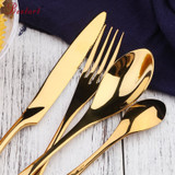 16Pcs 4Sets Stainless Steel Hotel Western Dinnerware Flatware Cutlery Set