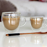 Handle Gift Double Glass Espresso Teacup Coffee Mugs