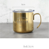 Stainless Steel Gold Rose Sliver Plating Tea Cup Coffee Mugs