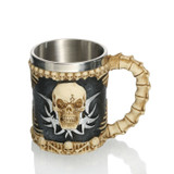 Skull Knight Tankard Dragon Viking Stainless Beer Tea Cup Coffee Mugs