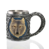 Skull Knight Tankard Dragon Viking Stainless Beer Tea Cup Coffee Mugs