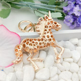Crystal Unicorn Keychain