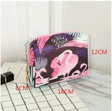 Cartoon Flamingo Small Makeup Bag Cosmetic Pouch