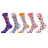 5 pairs Cool Crazy Funny Women Socks 5 pairs Cool Crazy Funny Women Socks