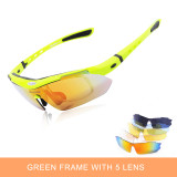 5 Lens UV Polarized Cycling Glasses