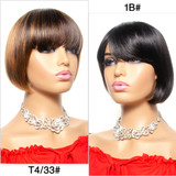 Human Hair Short Bob Wigs
