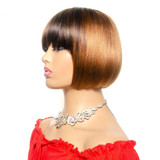 Human Hair Short Bob Wigs