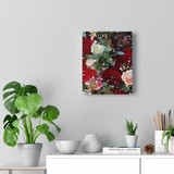 Foxglove Red Floral Painting Canvas Gallery Wrap