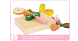 Wooden Kitchen Toys - Miniature Food Toys