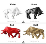 Geometric Bull Figurine